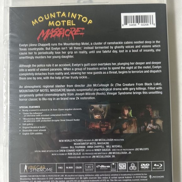 Vinegar Syndrome Mountaintop Motel Massacre Blu-ray-DVD-80s-xtra-widescreen-NEW - Picture 2 of 3